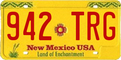 NM license plate 942TRG