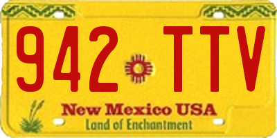 NM license plate 942TTV