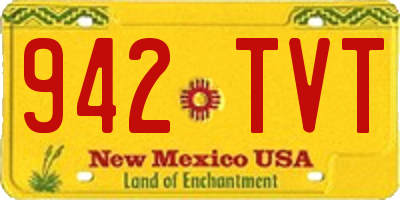 NM license plate 942TVT