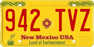NM license plate 942TVZ