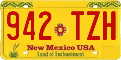 NM license plate 942TZH