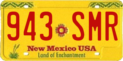 NM license plate 943SMR