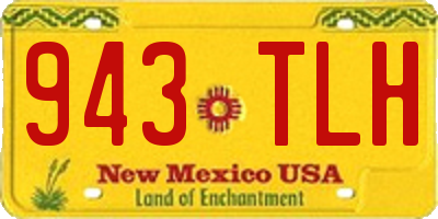 NM license plate 943TLH