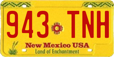 NM license plate 943TNH