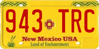 NM license plate 943TRC