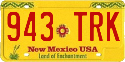 NM license plate 943TRK