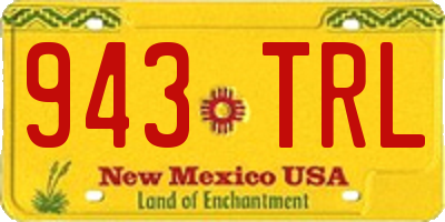 NM license plate 943TRL