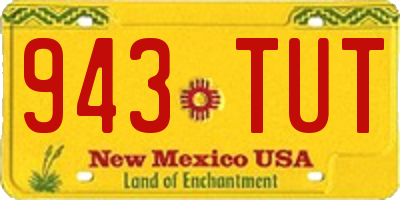 NM license plate 943TUT
