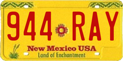 NM license plate 944RAY