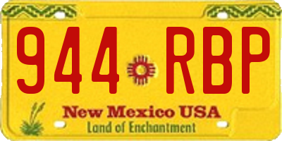 NM license plate 944RBP