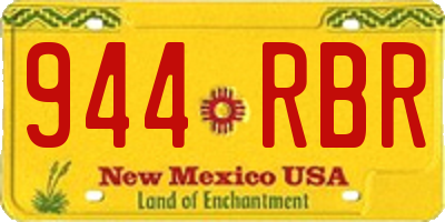 NM license plate 944RBR