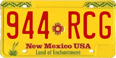 NM license plate 944RCG