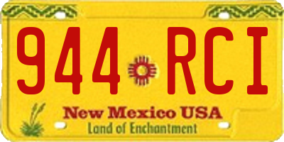 NM license plate 944RCI
