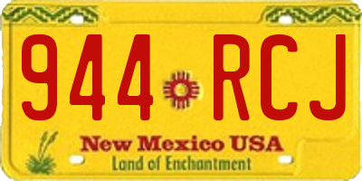 NM license plate 944RCJ