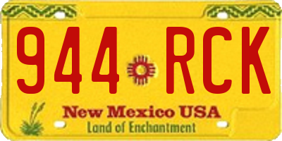NM license plate 944RCK