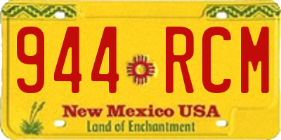 NM license plate 944RCM