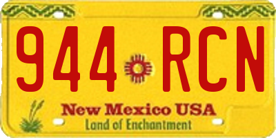 NM license plate 944RCN