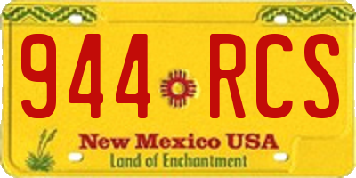 NM license plate 944RCS