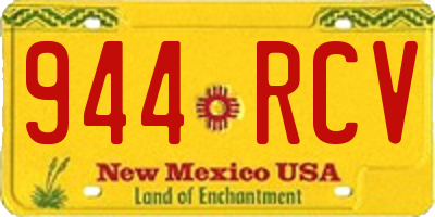 NM license plate 944RCV