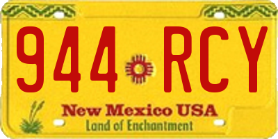 NM license plate 944RCY