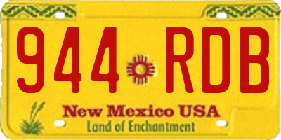 NM license plate 944RDB