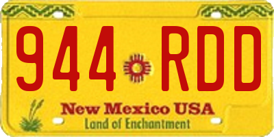 NM license plate 944RDD