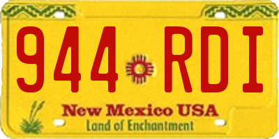 NM license plate 944RDI