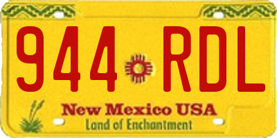 NM license plate 944RDL