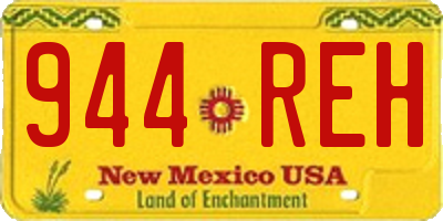 NM license plate 944REH