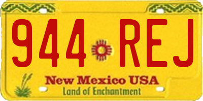 NM license plate 944REJ