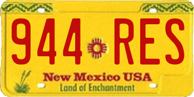 NM license plate 944RES