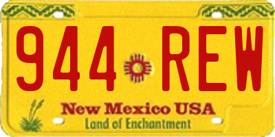NM license plate 944REW