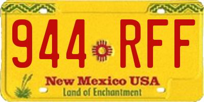 NM license plate 944RFF