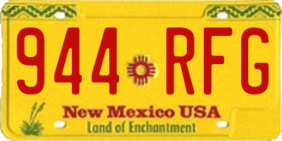 NM license plate 944RFG
