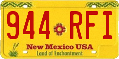 NM license plate 944RFI