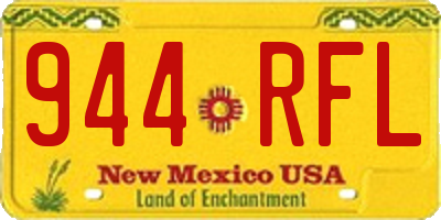 NM license plate 944RFL