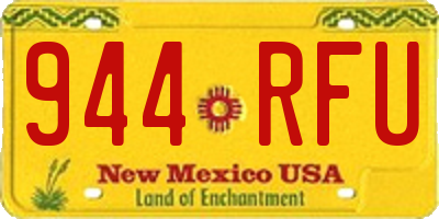 NM license plate 944RFU