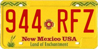 NM license plate 944RFZ