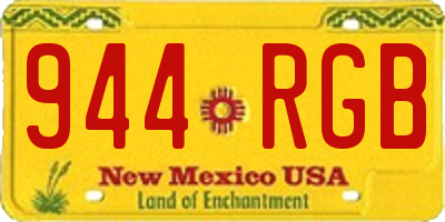 NM license plate 944RGB