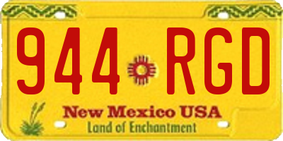 NM license plate 944RGD