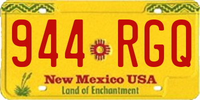 NM license plate 944RGQ
