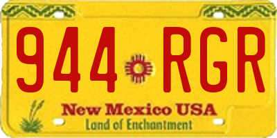 NM license plate 944RGR