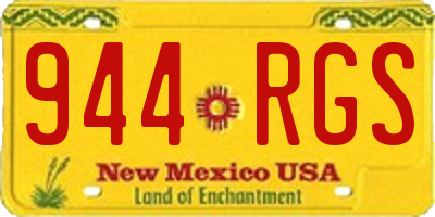 NM license plate 944RGS
