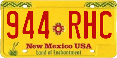 NM license plate 944RHC