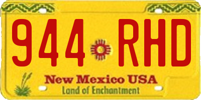 NM license plate 944RHD