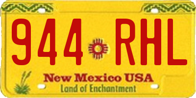 NM license plate 944RHL