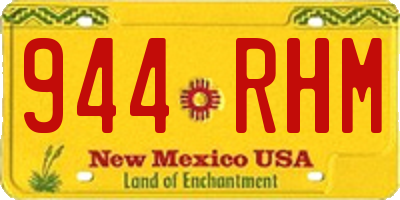 NM license plate 944RHM