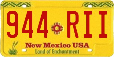 NM license plate 944RII