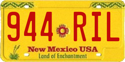 NM license plate 944RIL