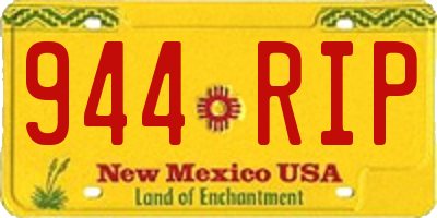 NM license plate 944RIP